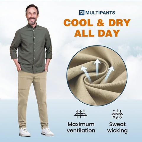 🎉Wekelijkse speciale uitverkoop - 49%Korting🎉🥰 MultiPants - duurzame cargo broek met veel stretch en meerdere zakken